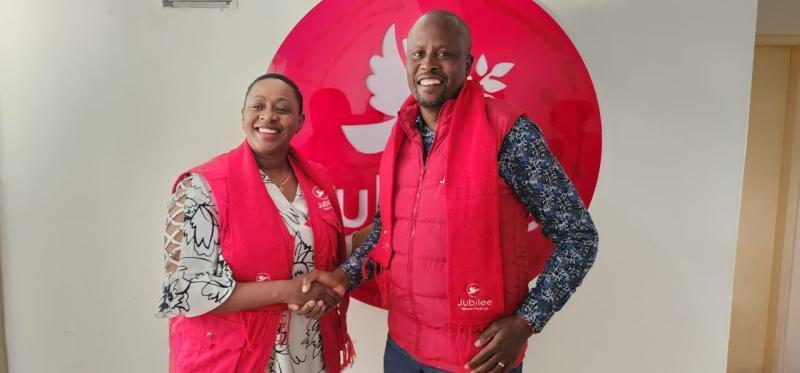 File image of Kanini Kega and Sabina Chege.
